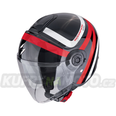 Moto přilba SCORPION EXO-CITY II RIVA černo/červená