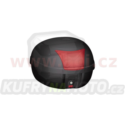 MONOLOCK TopCase - 28l, KAPPA (černý, červená odrazka, vč. plotny K628)