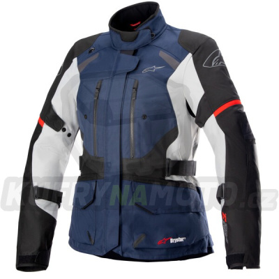 bunda STELLA ANDES DRYSTAR, TECH-AIR 5 kompatibilní, ALPINESTARS, dámská (tmavě modrá/černá/světle šedá/červená) 2024