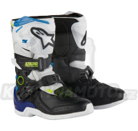 boty TECH 3S KIDS, ALPINESTARS, dětské (bílá/černá/modrá) 2024