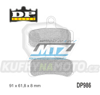 Destičky brzdové DP986 - DP BRAKES směs Premium Sinter OEM