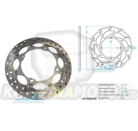 Kotouč plovoucí (Talon) NEREZ - Honda CR125+CR250+CR500+XR350+XL250+XL350+XLR125