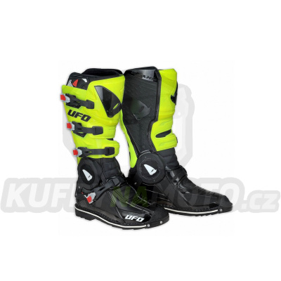 Boty jezdecké Ufo Recon fluo žluto-černé - velikost 44