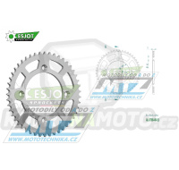 Rozeta řetězová (převodník) Dural 0798-48zubů ESJOT 51-15026-48 - barva stříbrná - Suzuki RM80 / 83-01 + RM85 / 02-20 + Yamaha YZ80 / 93-01 + YZ85 / 02-20 + Beta RR125 / 06-12