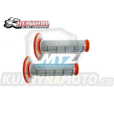 Rukojeti Renthal G155 Dual Diamond-Waffle (oranžovo-šedé)