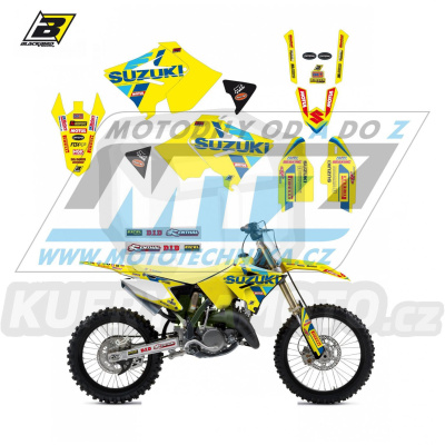 Polepy na motocykl (sada polepů Graphics) Suzuki RM125+RM250 POLISPORT RESTYLING / 01-11 - typ polepů Replica Suzuki Restyle
