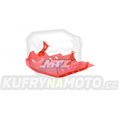 Kryt pod motor hliníkový Dual Sport -  Suzuki DL1000 V-Strom / 17-19 - barva červená