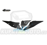 Bočnice Racing s děrovaným krytem KTM SX+SXF / 19-22 + EXC+EXCF / 20-23 - barva černá
