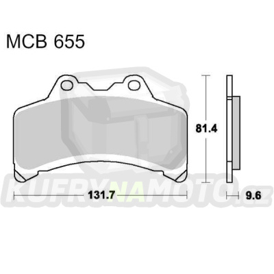 Brzdové destičky LUCAS MCB 655 organické