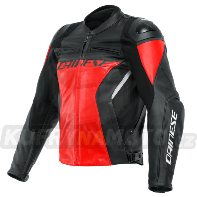 Moto bunda DAINESE RACING 4 LEATHER červeno/černá