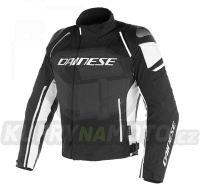 Moto bunda DAINESE RACING 3 D-DRY černo/bílá