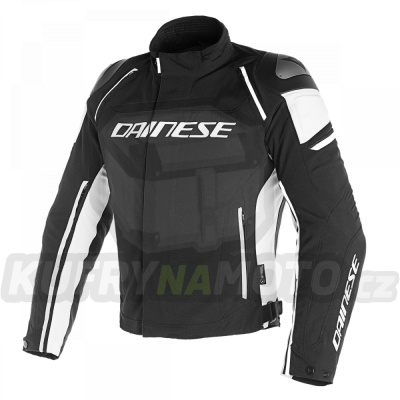 Moto bunda DAINESE RACING 3 D-DRY černo/bílá