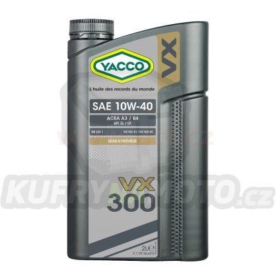 Motorový olej YACCO VX 300 10W40, 2 L