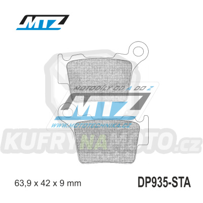 Destičky brzdové DP935-STA - směs Standard