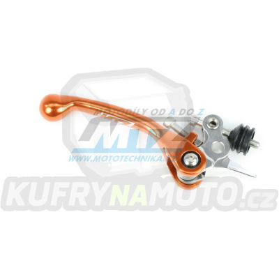 Páčka brzdy/spojky FLEX KTM 65SX+85SX + 50SX + 250+350 Freeride + Husqvarna TC65+TC85 + TC50 + Gas-Gas MC50+MC65+MC85 - oranžová