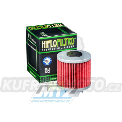 Filtr olejový HF118 (HifloFiltro) - Honda CB50R + TRX125A+ATC125M + Pitbike SSR150+SSR160 + Daytona 150 + Daytona 190 + Lifan YX150 + YX160 + Takagawa+Kitaco