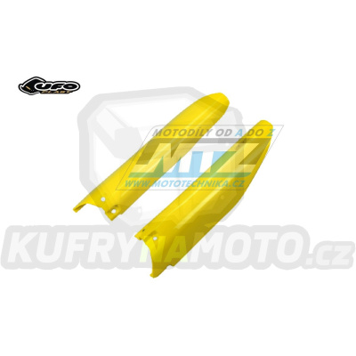 Kryty předních vidlic Suzuki RM125 / 07-25 + RM250 / 07-25 + RMZ250 / 07-25 + RMZ450 / 07-25 - barva žlutá