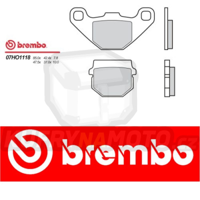 Brzdové destičky Brembo HM CRE BAJA 50 r.v. Od 97 -  Originál směs Zadní