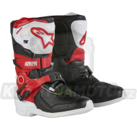 boty TECH 3S KIDS, ALPINESTARS, dětské (bílá/černá/červená) 2024