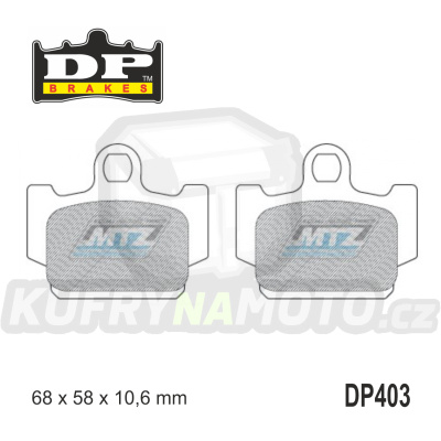 Destičky brzdové DP403 - DP BRAKES směs Premium Sinter OEM