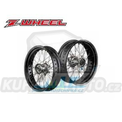 Kolo kompletní zadní 4,50x17&quot; (náboj v barvě titan náboj / černý ráfek) - Suzuki DRZ400S+DRZ400SM / 00-19