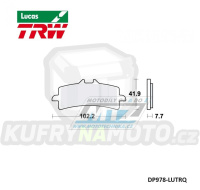 Destičky brzdové DP978-LUTRQ TRW Lucas MCB792TRQ (sada 4ks) - směs Racing Road