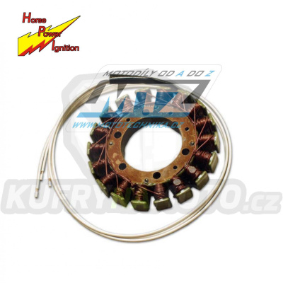 Stator generátoru (alternátor) Honda NX650 Dominator + XR650L + Kawasaki VN1500 Vulcan + Suzuki LS650 Savage + GSX1400 + VS1400 Intruder + Yamaha XV535 Virago + XTZ660 Tenere + TRX850