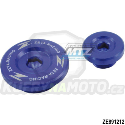 Zátky motoru - ZETA ZE89-1212 - Kawasaki KXF250 / 04-10 + Suzuki RMZ250  / 04-06 - modré