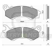 brzdové destičky, NEWFREN (směs SCOOTER ELITE ORGANIC) 2 ks v balení