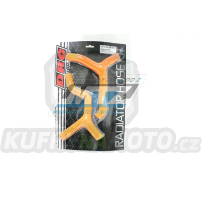 Hadice chladiče DRC RADIATOR HOSE KIT - DRC D47-01-818 - KTM 85SX / 13-17 - oranžové (sada 2ks)