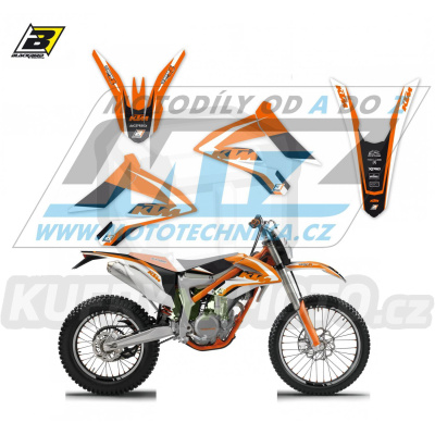 Polepy na motocykl (sada polepů Dream) KTM Freeride / 12-23 - typ polepů Dream4