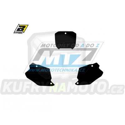Polepy číslových tabulek (vystřižené) - Honda CR125+CR250 / 00-01 - barva černá