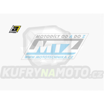Polepy číslových tabulek (vystřižené) - KTM SX+SXF / 11-12 - barva bílá