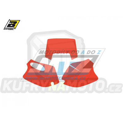Polepy číslových tabulek (vystřižené) - KTM EXCF 4T / 93-99 - barva červená
