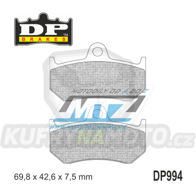 Destičky brzdové DP994 - DP BRAKES směs Premium Sinter OEM