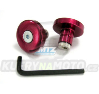 Koncovky/závaží řidítek THIN - červené (pro vnitřní průměr řidítek ¤13mm)