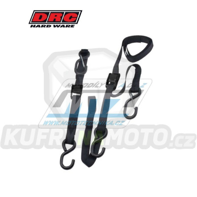 Popruhy/Kurty upínací s pojistkou DRC UNIT Cam Buckle Tie Down - černé