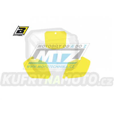 Polepy číslových tabulek (vystřižené) - Honda CR125 / 98-99 + CR250 / 97-99 - barva žlutá