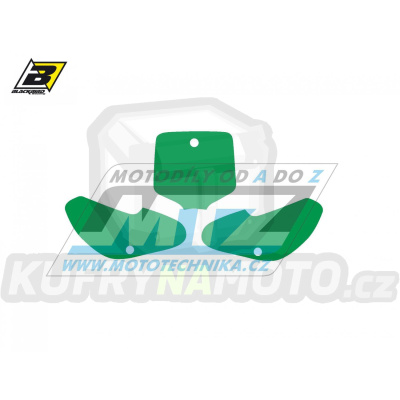 Polepy číslových tabulek (vystřižené) - Kawasaki KX65 / 00-23 - barva zelená