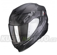 Moto přilba SCORPION EXO-520 EVO AIR COVER matná černo/stříbrná