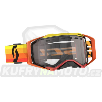 brýle PROSPECT ENDURO oranžová/žlutá, SCOTT - USA (plexi čiré)