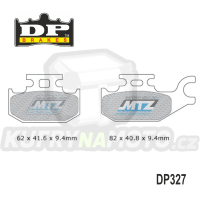 Destičky brzdové DP327 - DP BRAKES směs Premium Sinter OEM