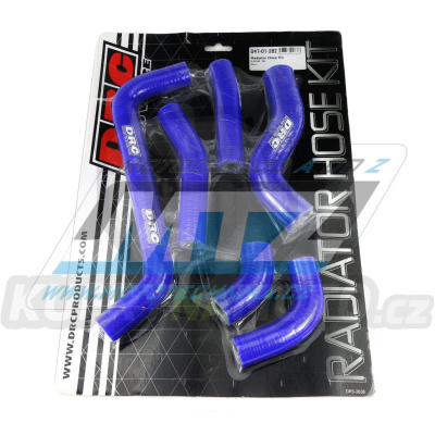 Hadice chladiče DRC RADIATOR HOSE KIT - DRC D47-01-282 - Kawasaki KXF450 / 09-15 - modré (sada 6ks)