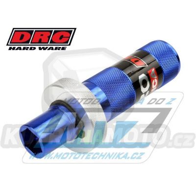 Přípravek DRC-ENZO pro nastavení zadních tlumičů KYB+WP - ENZO-DRC REAR SHOCK HIGH COMP ADJUSTER - DRC ED59-37-217 - 17mm - modrý