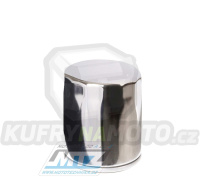 Filtr olejový HF138C chromový - Suzuki GSF+GSX+GSXR+GSXS + DL+TL+SV+SFV+GV+RF + VS+VL+VLR+VZ+VZR+VX + AN650 Burgman + LTA+LTF+KLT + Aprilia RSV1000+RS660+Tuono 660+Tuono 1100+RSV4 + Arctic Cat+Bimota+Cagiva+Kawasaki+Kymco+Sachs