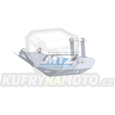 Kryt pod motor hliníkový Dual Sport -  Yamaha XTZ660 Tenere / 08-15 - barva stříbrná Ice Polished