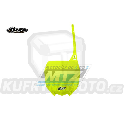 Tabulka přední Yamaha YZF450 / 18-22 + YZF250 / 19-23 + YZ125+YZ250 / 22-25 - barva FLUO žlutá (neon žlutá)
