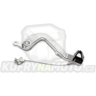 Brzdový pedál MOTION STUFF 83P-0231002 silver body, black steel fixed tip Steel Fixed Tip