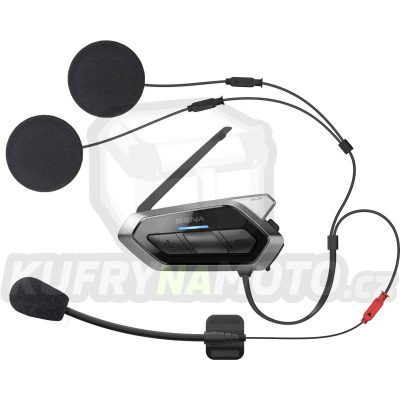 SENA 50R-01D interkom handsfree headset moto 50R MESH 2,0 BLUETOOTH 5 DO 2000M s radiem FM a universálním setem mikrofonů ( 2 sety ) - akce