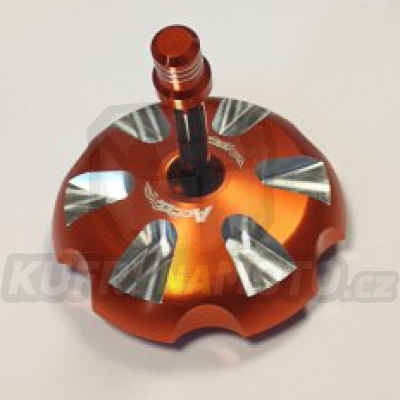 ACCEL víčko zátka nádrže paliva KTM SX/SXF 85/125/250/350/450 barva oranžová